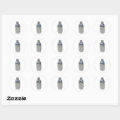 Sticker Rond SilverMilkBottle050111 (Feuille)