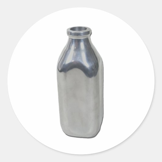 Sticker Rond SilverMilkBottle050111 (Devant)