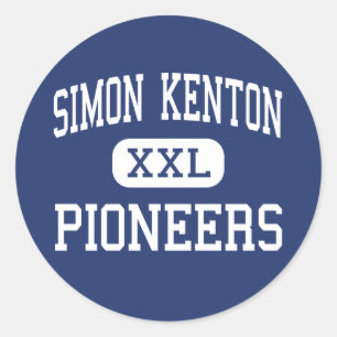 Sticker Rond Simon Kenton - pionniers - haut - l'indépendance