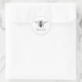 Sticker Rond Simple Abeille (Sac)
