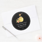 Sticker Rond Simple Apple Infused Honey Label (Enveloppe)