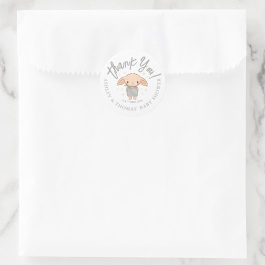 Sticker Rond Simple Baby Shower Harry Potter (Sac)
