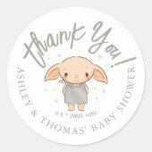 Sticker Rond Simple Baby Shower Harry Potter (Devant)