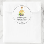 Sticker Rond Simple Blackberry Infused Honey Label (Sac)