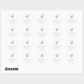 Sticker Rond Simple Bleuet Mémorial (Feuille)