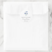 Sticker Rond Simple Bleuet Mémorial (Sac)