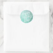 Sticker Rond Simple cercle aquarelle écriture Fête des Mères (Sac)