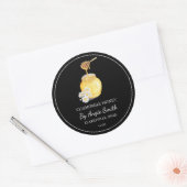 Sticker Rond Simple Chamomile Infused Honey Label (Enveloppe)