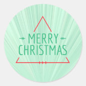 Sticker Rond Simple Christmas (Devant)