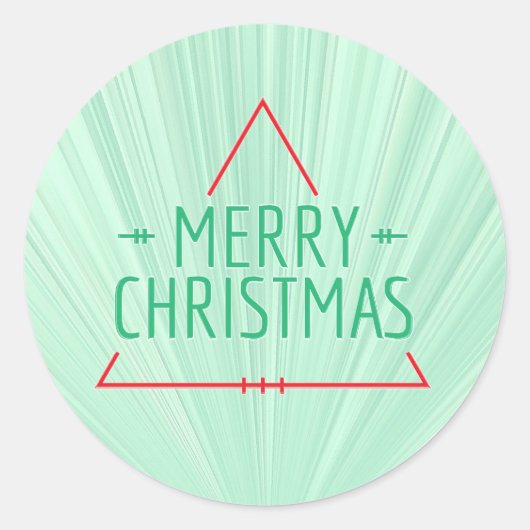 Sticker Rond Simple Christmas (Devant)