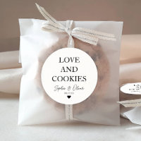 Simple classique AMOUR COOKIES Coeur Mariage Favor