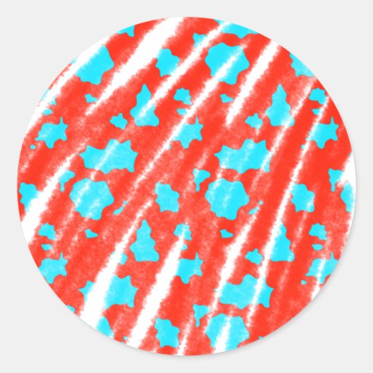 Sticker Rond simple couleur unie minimale personnalisée (Devant)