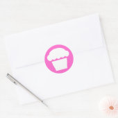 Sticker Rond simple cupcake (Enveloppe)