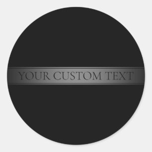 Sticker Rond Simple Dégradé Rayé Élégant Couleur Modifiable