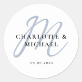 Sticker Rond Simple, élégant (Devant)