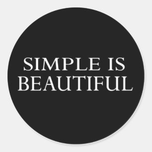 Sticker Rond simple est beau