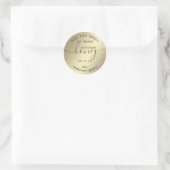 Sticker Rond Simple et moderne, peigne de miel (Sac)
