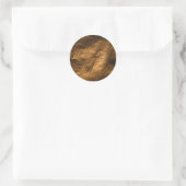 Sticker Rond Simple Faux Gold. (Sac)