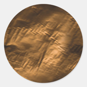 Sticker Rond Simple Faux Gold.