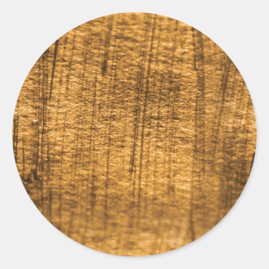 Sticker Rond Simple Faux Gold. (Devant)