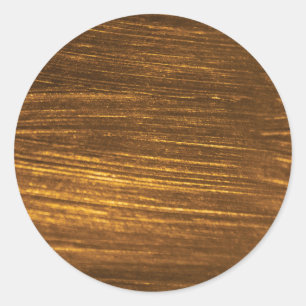 Sticker Rond Simple Faux Gold.