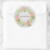 STICKER ROND SIMPLE FLORAL (Sac)