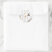 Sticker Rond Simple Harry Potter - Dobby Baby Shower (Sac)