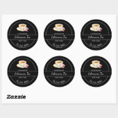 Sticker Rond Simple Homemade Echinacea Tea Label (Feuille)