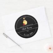 Sticker Rond Simple Homemade Hot Chili infused Honey Label (Enveloppe)