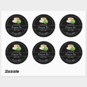 Sticker Rond Simple Homemade Oregano Tea Label (Feuille)
