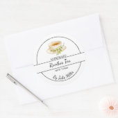 Sticker Rond Simple Homemade Rooibos Tea Label (Enveloppe)