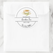 Sticker Rond Simple Homemade Rooibos Tea Label (Sac)