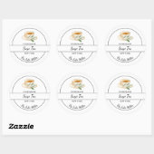 Sticker Rond Simple Homemade Sage Tea Label (Feuille)