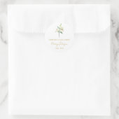 Sticker Rond Simple Mémorial Lily (Sac)