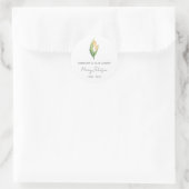 Sticker Rond Simple Mémorial Tulipe (Sac)
