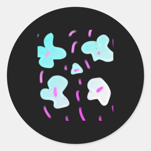 Sticker Rond Simple Minimal Add Your Text Photo Christmas T S (Devant)