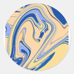 Sticker Rond simple minimal couleur unie personnalisée pastel p