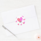 Sticker Rond SIMPLE MINIMAL.CUTIE AJOUTER NOM BÉBÉ lettre Jeter (Enveloppe)