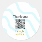 Sticker Rond Simple minimum q r code ajouter logo code d'analys (Devant)