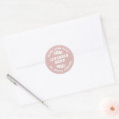 Sticker Rond Simple moderne Lavender Soap Silver Rose (Enveloppe)