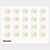 Sticker Rond Simple moderne Peace Dove Holiday (Feuille)