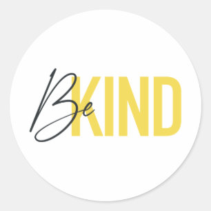 Sticker Rond Simple, moderne, urbain cool design dynamique Be K