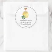Sticker Rond Simple Peppermint Infused Honey Label (Sac)