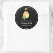 Sticker Rond Simple Peppermint Infused Honey Label (Sac)