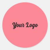 Sticker Rond simple personnalisé bleu violet noir feuilles ajou (Devant)