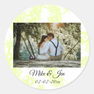 Sticker Rond simple photo minimaliste coloré SPARKLE SAVE THE D