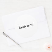 Sticker Rond Simple Professional Business 3 pouces (Enveloppe)