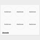Sticker Rond Simple Professional Business 3 pouces (Feuille)
