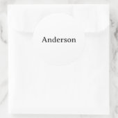 Sticker Rond Simple Professional Business 3 pouces (Sac)