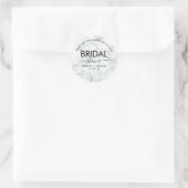 Sticker Rond Simple Script Élégant de Mariée pour Baby Shower (Sac)